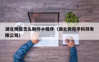 常德湖北微信怎么制作小程序（湖北微程序科技有限公司）